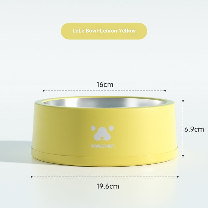 KFX-2146621 Stainless Steel Anti-Tumble Pet Bowl for Dogs - 1L & 13L Capacity, Multiple Colors Available