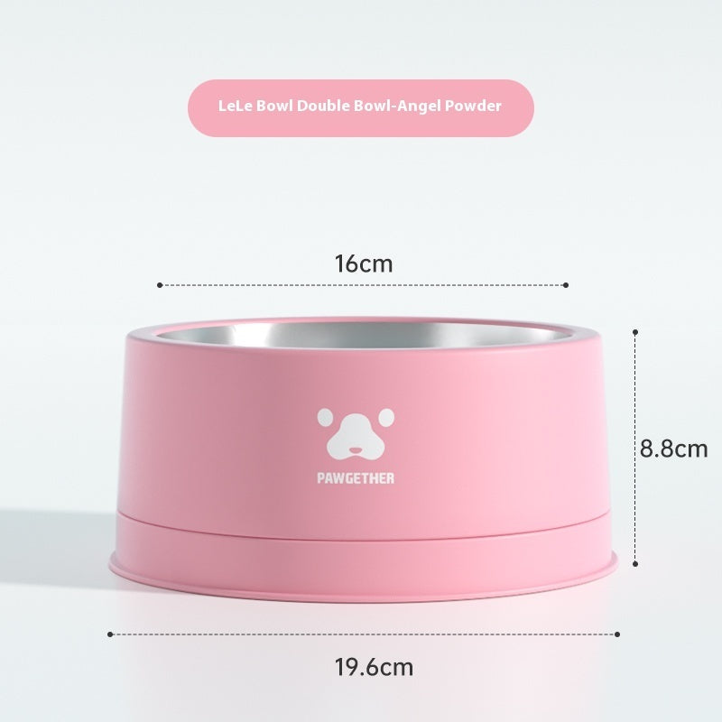 KFX-2146621 Stainless Steel Anti-Tumble Pet Bowl for Dogs - 1L & 13L Capacity, Multiple Colors Available
