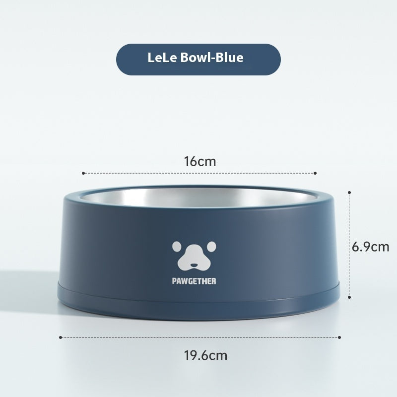 KFX-2146621 Stainless Steel Anti-Tumble Pet Bowl for Dogs - 1L & 13L Capacity, Multiple Colors Available