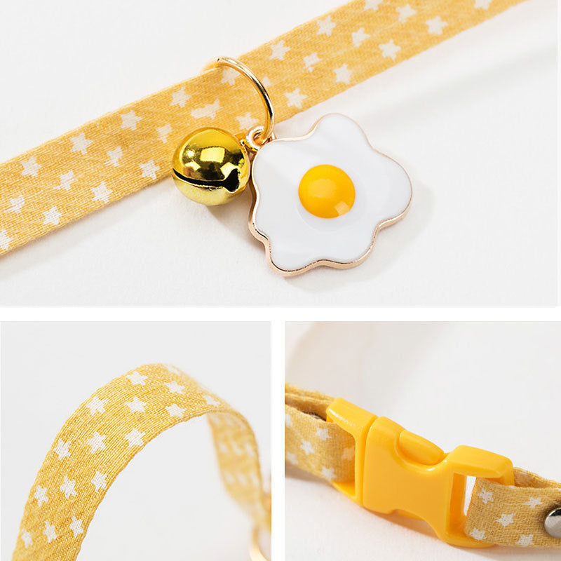 KFX-2149693 Adjustable Cat Collar with Bell and Bow Tie for Small Dogs and Pets, Ideal for Everyday Wear and Special Occasions