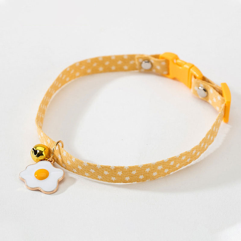 KFX-2149693 Adjustable Cat Collar with Bell and Bow Tie for Small Dogs and Pets, Ideal for Everyday Wear and Special Occasions