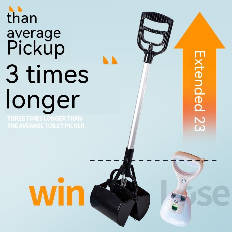 KFX-2150205 Extra Long Pooper Scooper with Aluminum Alloy Handle for Easy Dog Waste Cleanup