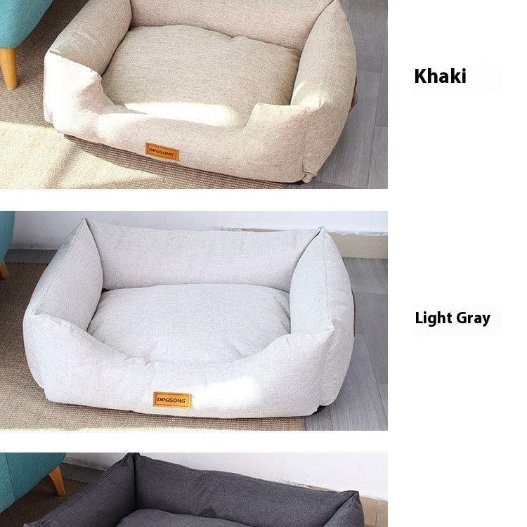 KFX-2150461 Khaki Dog Kennel with Warm Winter Mattress - Various Sizes Available