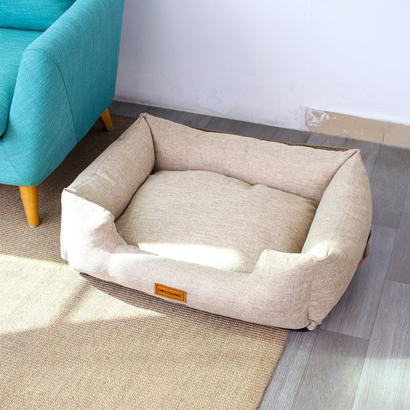 KFX-2150461 Khaki Dog Kennel with Warm Winter Mattress - Various Sizes Available