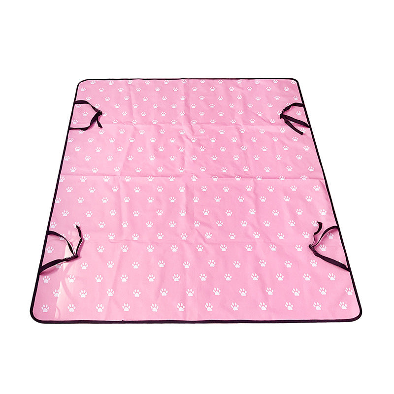 KFX-2151229 Water and Dirt Resistant Car Pet Mat for Rear Seat with Various Colors and Patterns