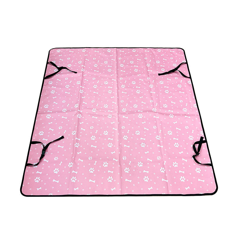 KFX-2151229 Water and Dirt Resistant Car Pet Mat for Rear Seat with Various Colors and Patterns