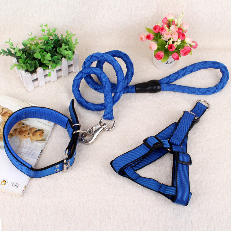 KFX-2151485 Three-Piece Adjustable Dog Chain Set - Durable PP Material, Varying Sizes (XS-XL) for Comfort and Fit