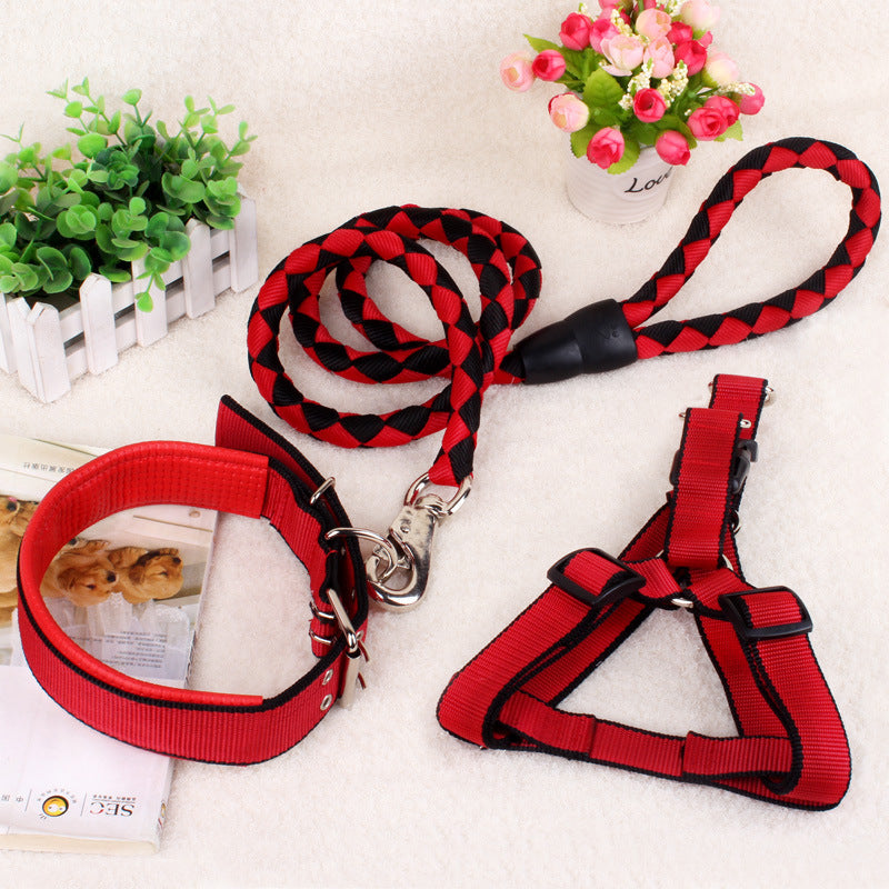 KFX-2151485 Three-Piece Adjustable Dog Chain Set - Durable PP Material, Varying Sizes (XS-XL) for Comfort and Fit