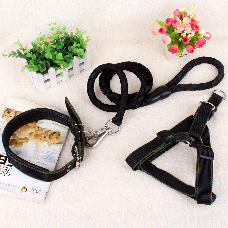 KFX-2151485 Three-Piece Adjustable Dog Chain Set - Durable PP Material, Varying Sizes (XS-XL) for Comfort and Fit