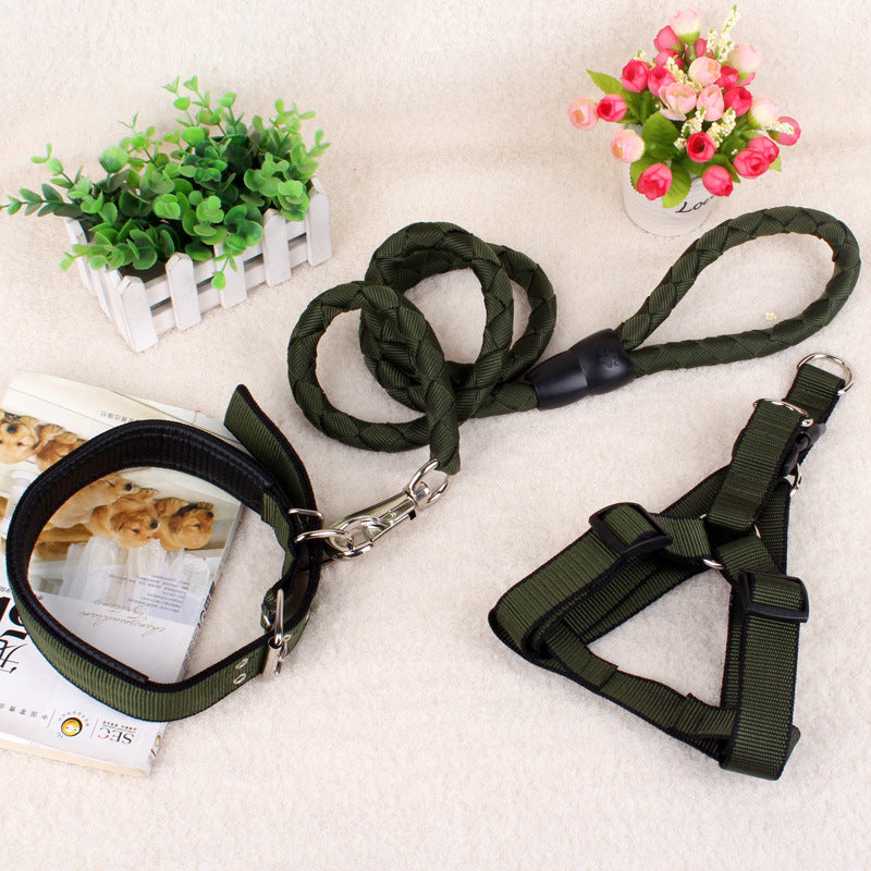 KFX-2151485 Three-Piece Adjustable Dog Chain Set - Durable PP Material, Varying Sizes (XS-XL) for Comfort and Fit
