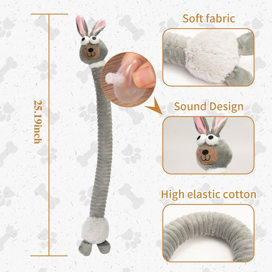 KFX-2153661 Plush Squeaky Crinkle Dog Toys for Puppies and Medium Dogs - Chew and Teething Playtime Activity