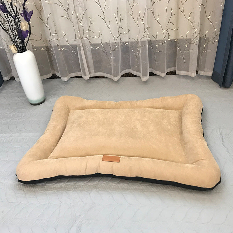 KFX-2156221 Removable and Washable Pet Nest Pad for Dogs in Khaki Brown, Moonlight Gray, and Retro Blue