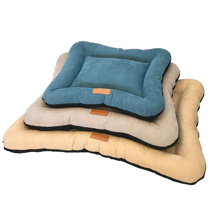 KFX-2156221 Removable and Washable Pet Nest Pad for Dogs in Khaki Brown, Moonlight Gray, and Retro Blue