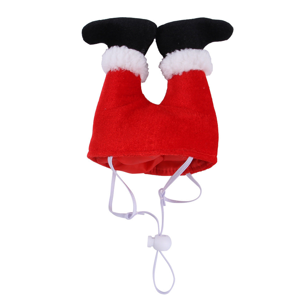 KFX-2156989 Christmas Costume Hat for Dogs and Cats - Cute Fleece Headband for Pet Holiday Parties