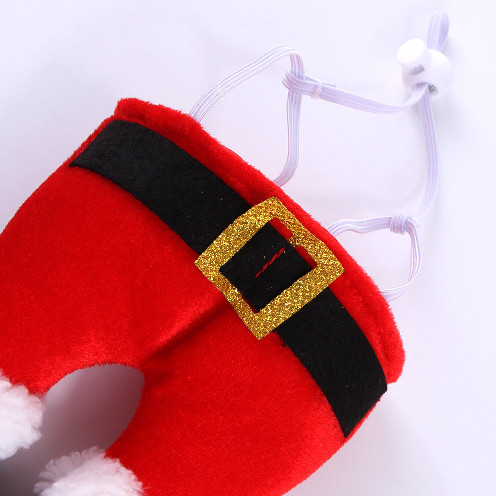 KFX-2156989 Christmas Costume Hat for Dogs and Cats - Cute Fleece Headband for Pet Holiday Parties