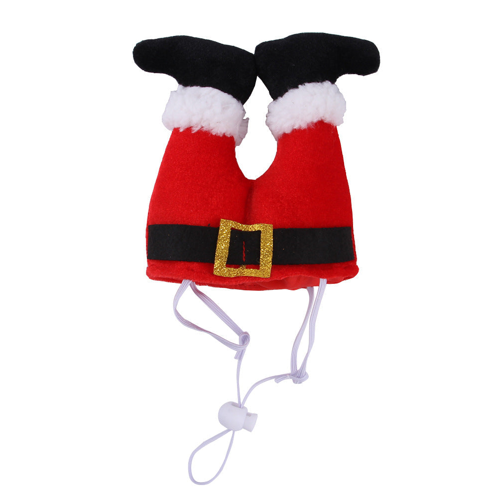 KFX-2156989 Christmas Costume Hat for Dogs and Cats - Cute Fleece Headband for Pet Holiday Parties