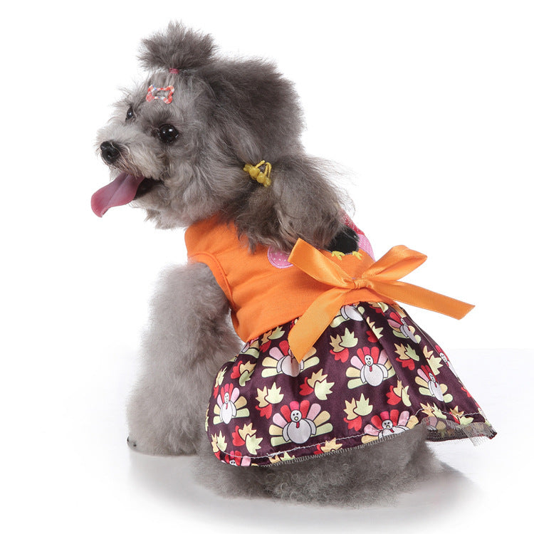 KFX-2158525 Christmas-Themed Dog Clothing in Various Styles and Sizes: Skirts, Dresses, and Costumes