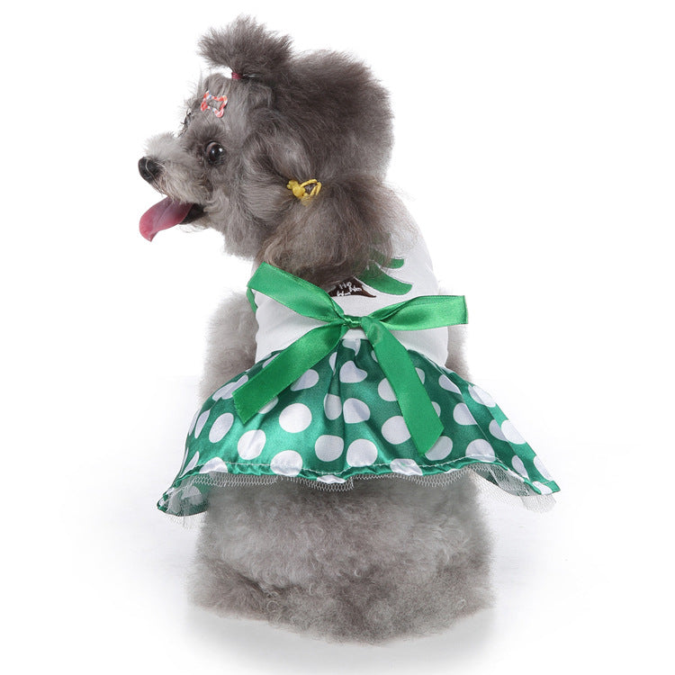 KFX-2158525 Christmas-Themed Dog Clothing in Various Styles and Sizes: Skirts, Dresses, and Costumes