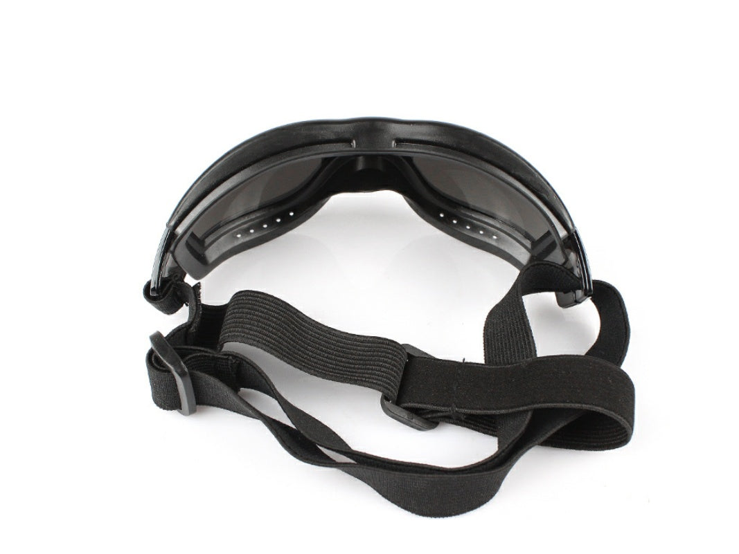 KFX-2159549 Waterproof UV Protecting Dog Goggles for Large Dogs - Black PVC Frame and PC Lens