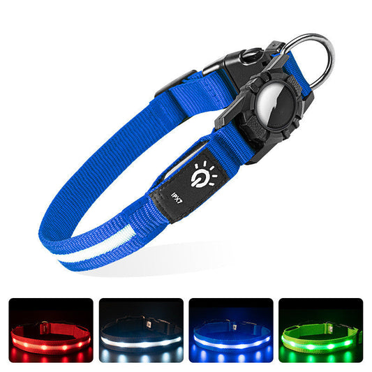 KFX-2159933 IPX7 Waterproof Pet Collar with LED Light Beads in Multiple Colors