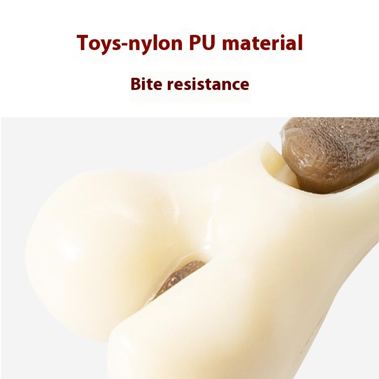 KFX-2166333 Pet Bone Grinding Rod for Entertaining and Chewing, Cowhide Nylon, Small and Large Sizes