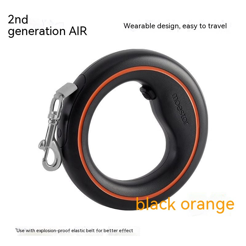 KFX-2167485 Automatic Retractable Dog Leash with Colorful LED Light and Durable Acrylic Design 3M Length