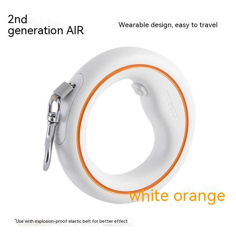 KFX-2167485 Automatic Retractable Dog Leash with Colorful LED Light and Durable Acrylic Design 3M Length