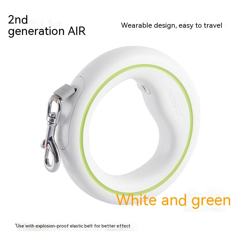 KFX-2167485 Automatic Retractable Dog Leash with Colorful LED Light and Durable Acrylic Design 3M Length