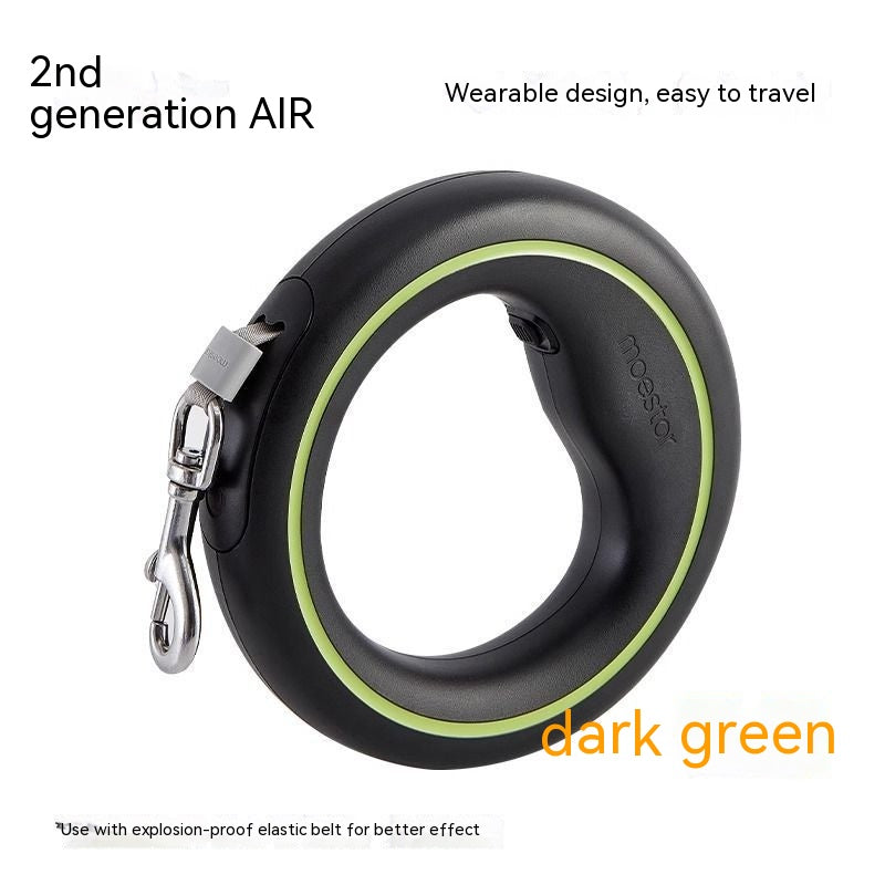 KFX-2167485 Automatic Retractable Dog Leash with Colorful LED Light and Durable Acrylic Design 3M Length