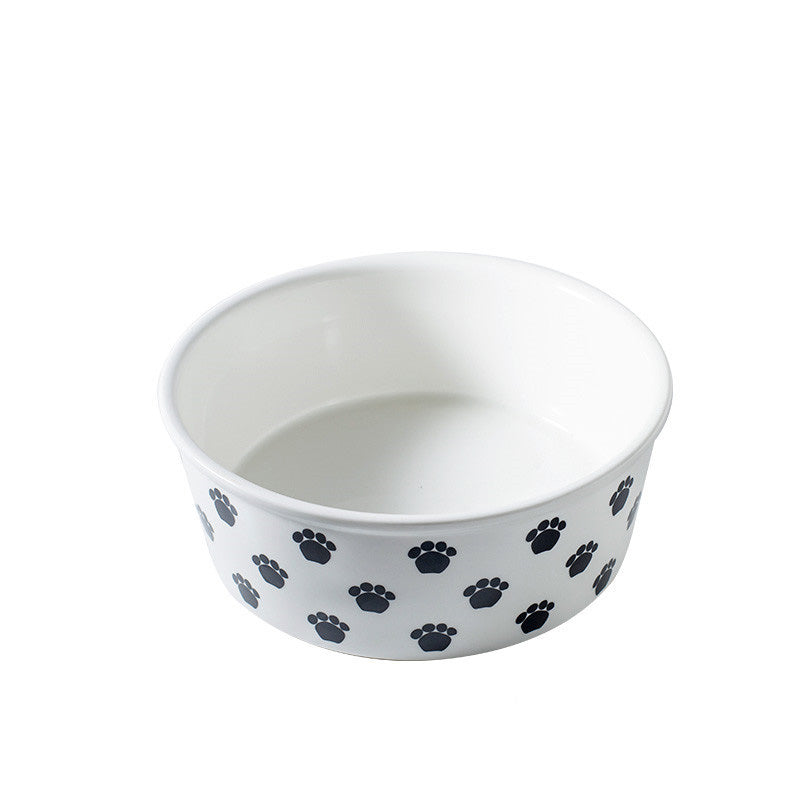KFX-2173629 Ceramic Round Pet Bowl - Dishwasher and Microwave Safe, 10-10.9cm Diameter