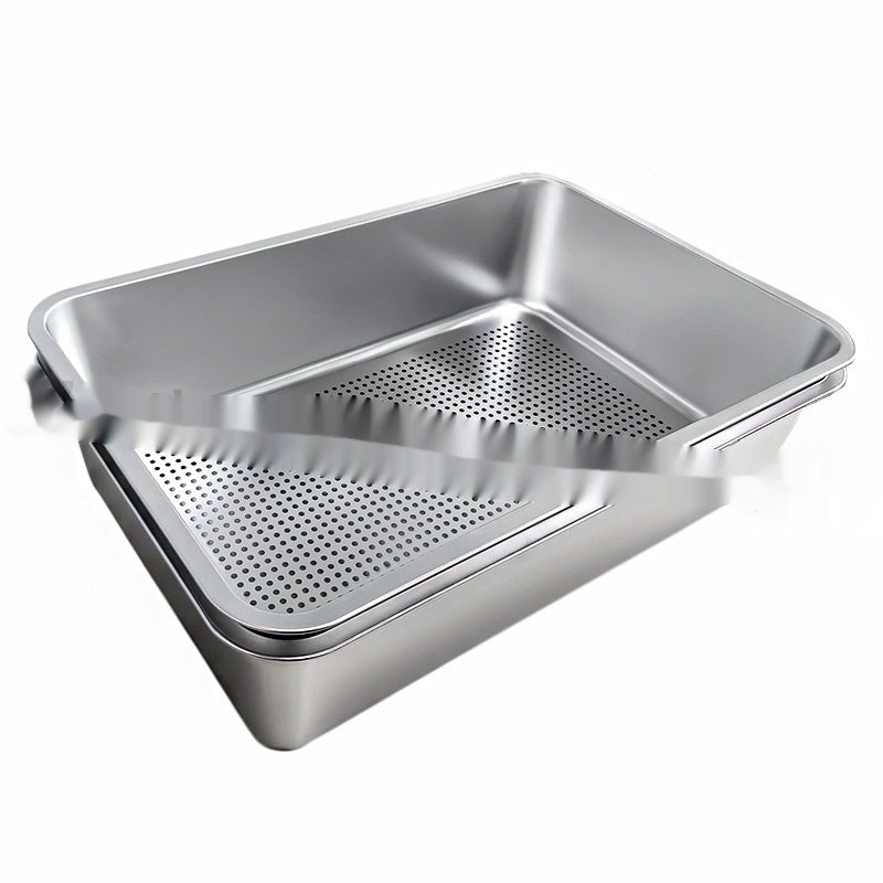 KFX-2174909 Extra Large Leak-Proof Cat Litter Box with Detachable Sand Leakage Basin - Ideal for Cats and Kittens