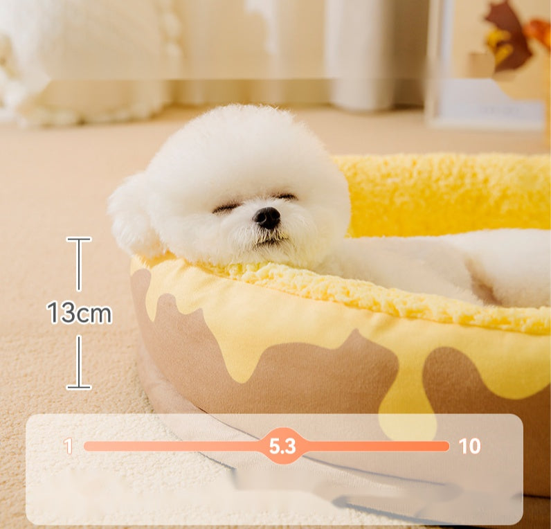 KFX-2176701 Cozy Removable and Washable Warm Dog Bed for Small to Medium Pets