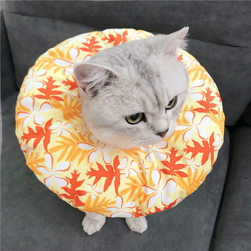 KFX-2181181 Pet Sterilization Circle Cotton Collar for Cats - Multiple Sizes Available