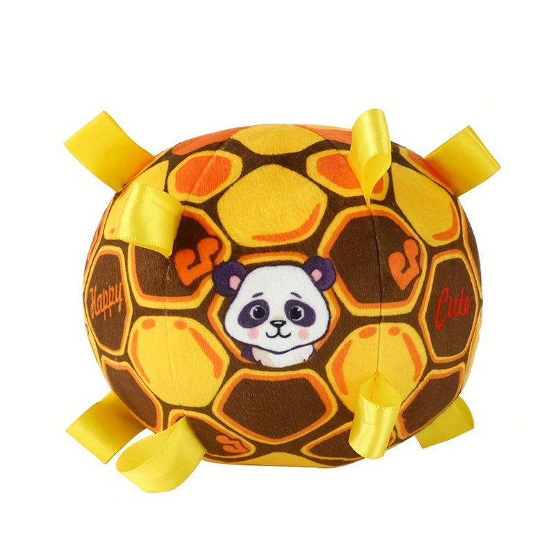 KFX-2182461 Durable Interactive Dog Toy with Plush Handle and Bells for Aggressive Chewers, 15cm