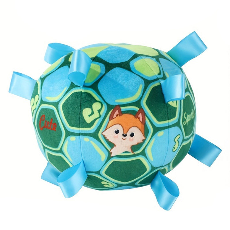 KFX-2182461 Durable Interactive Dog Toy with Plush Handle and Bells for Aggressive Chewers, 15cm