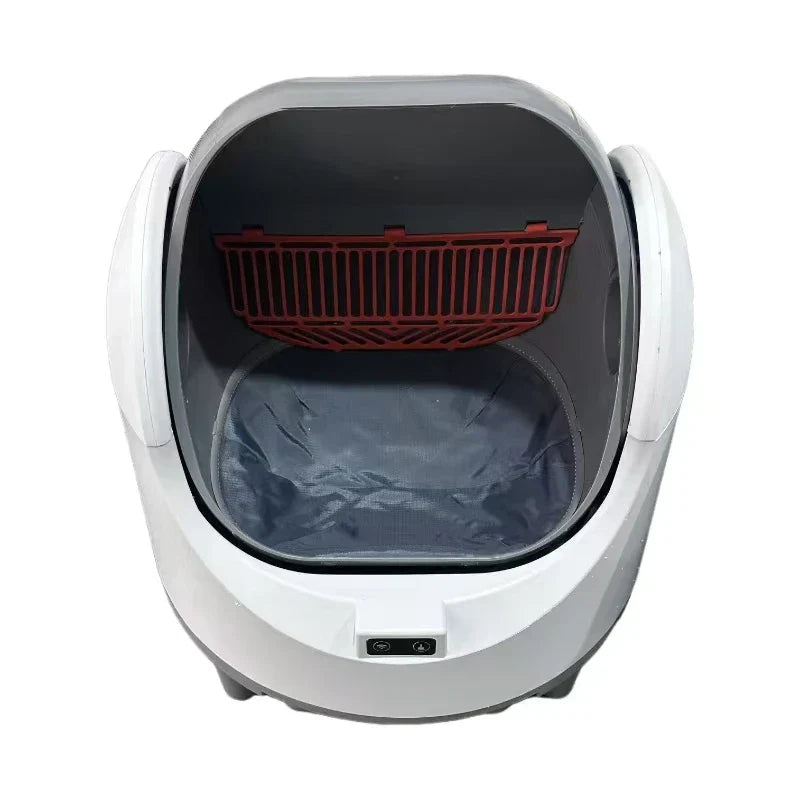 KFX-218259 Automatic Self-Cleaning Cat Litter Box with Odor Control, Large Capacity, Comfortable Design, Eco-Friendly Plastic Material.