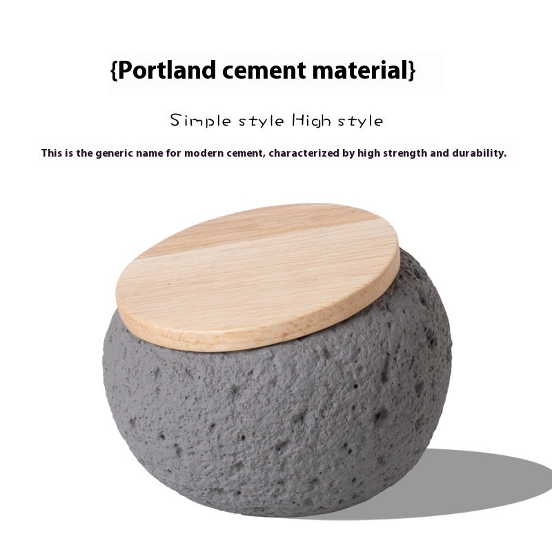 KFX-2182845 Pet Memorial Cement Cinerary Urn for Ash Storage