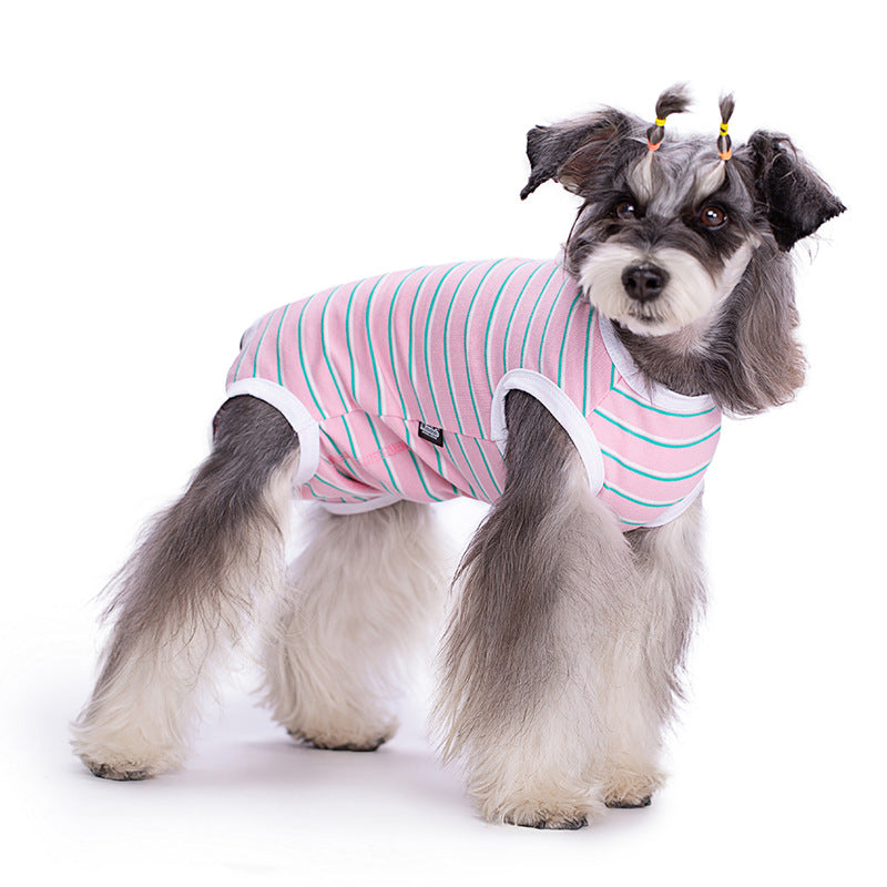 KFX-2183741 Lightweight Cotton Dog Vest for Spring/Summer - Casual Bellyband Design, Multiple Sizes Available