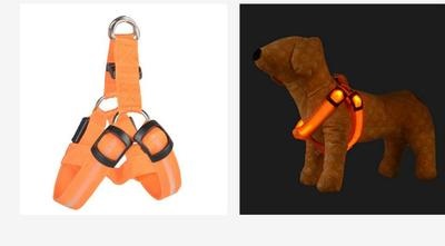 KFX-2184253 LED Light-Up Chest Harness and Leash for Medium to Large Dogs - Multiple Colors Available