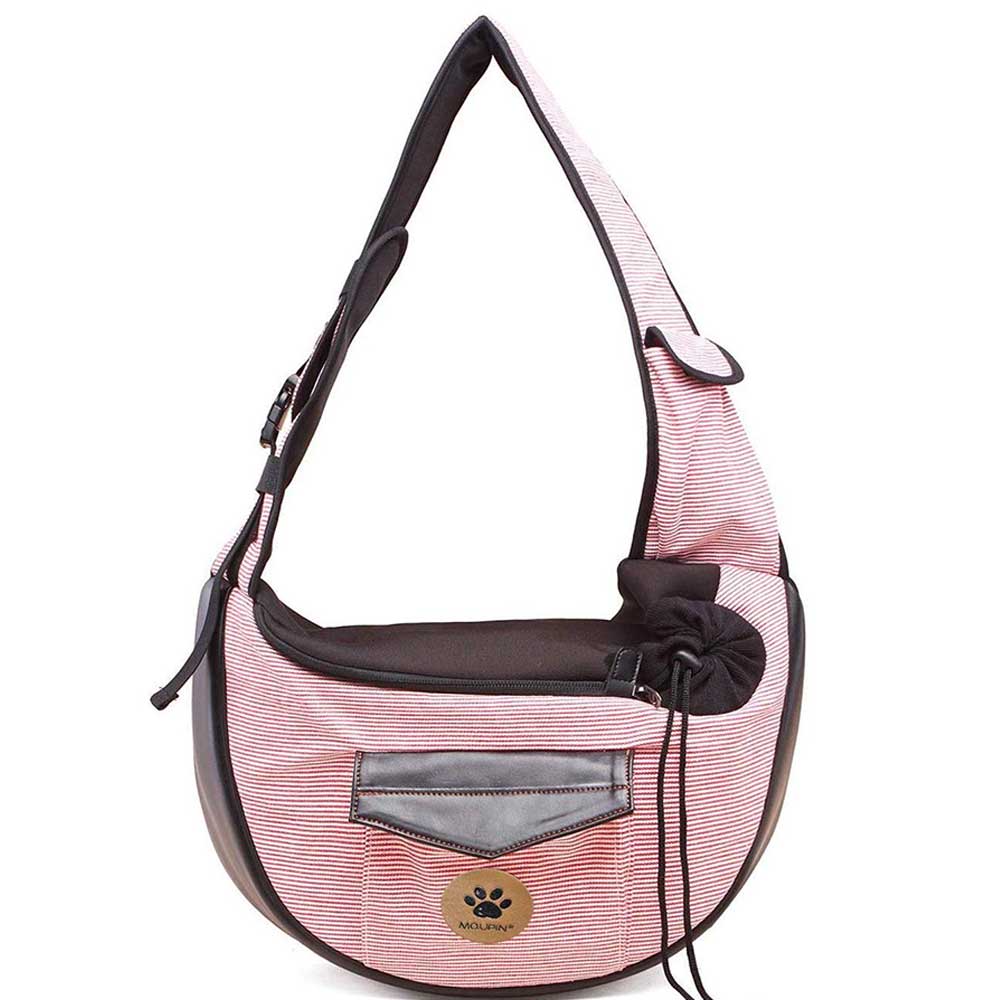 KFX-2187197 Fashionable Cotton Pet Travel Bag with Breathable Design - 28x36x13 CM