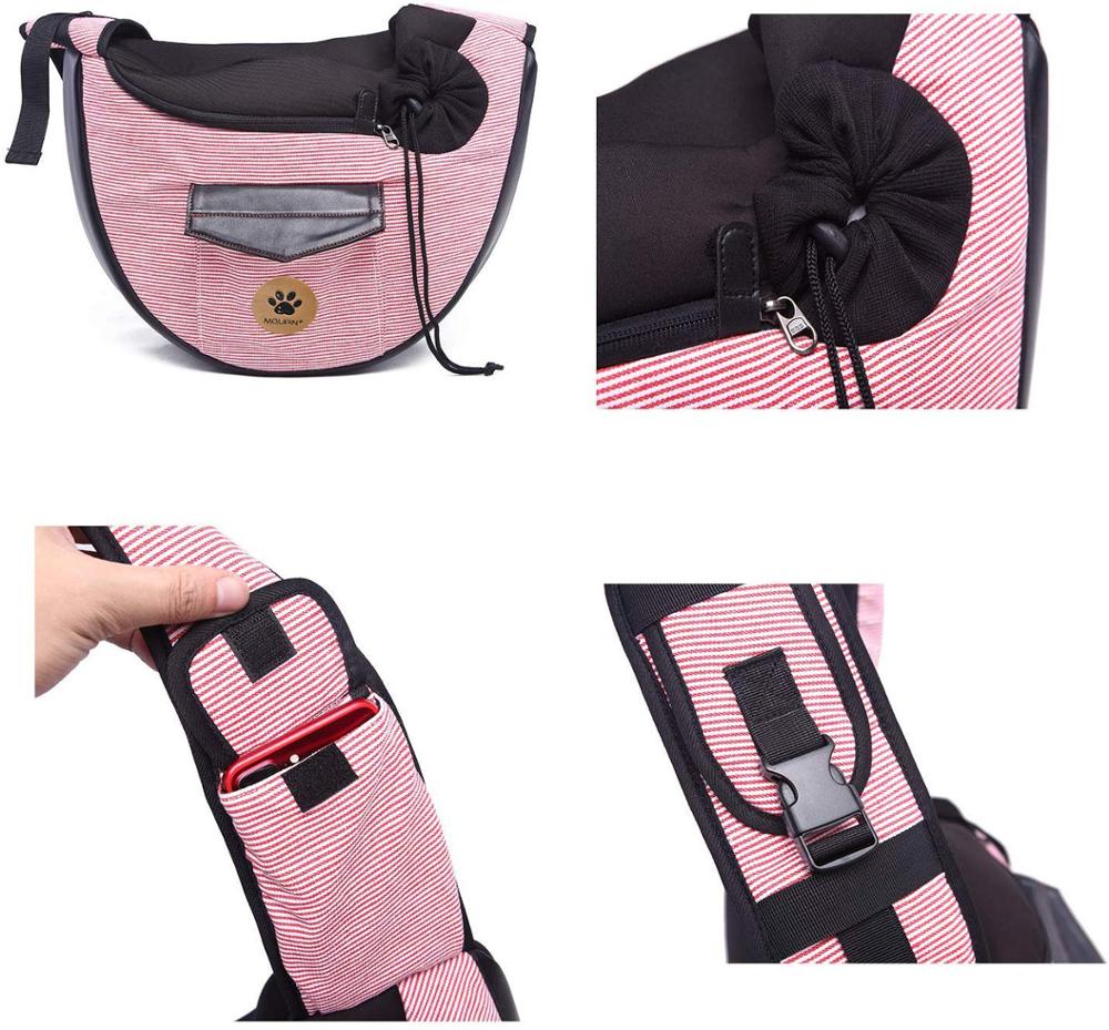 KFX-2187197 Fashionable Cotton Pet Travel Bag with Breathable Design - 28x36x13 CM