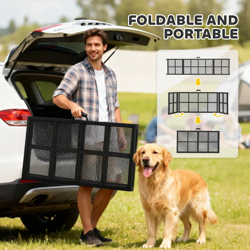 KFX-2188221 Extra Long Folding Dog Ramp with Non-Slip Surface for Easy SUV and Vehicle Access
