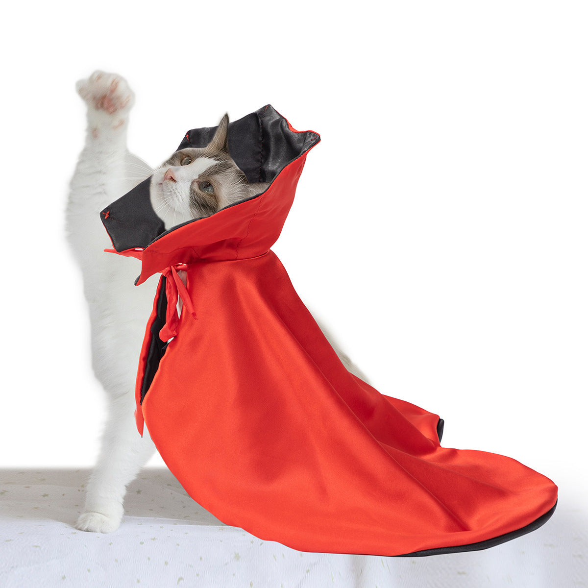 KFX-2189117 Cozy Red Halloween Cloak for Pets - Polyester Pet Clothing