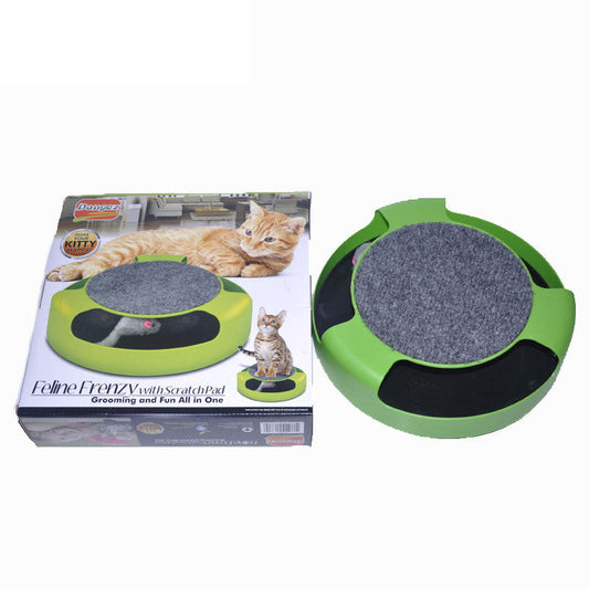KFX-2190909 Shadowless Rotating Mouse and Cat Turntable in Plastic, Size 25 x 6.5 cm, Box Size 21 x 21 x 8 cm