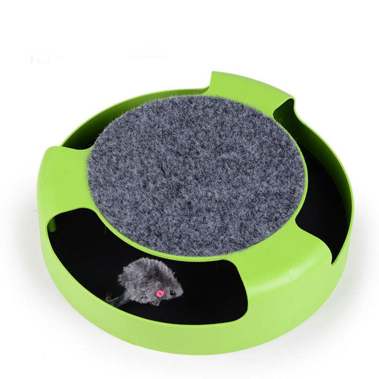 KFX-2190909 Shadowless Rotating Mouse and Cat Turntable in Plastic, Size 25 x 6.5 cm, Box Size 21 x 21 x 8 cm