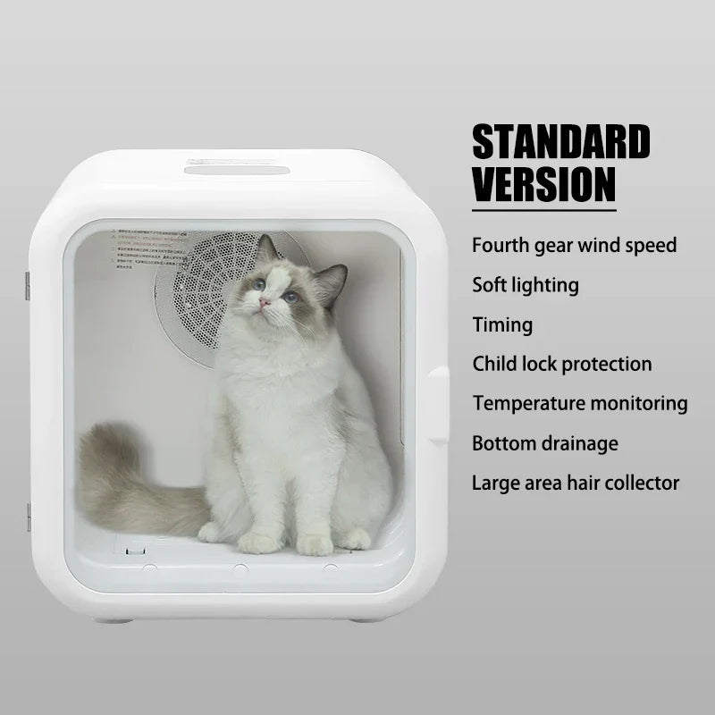 KFX-219219 Pet Drying Box - Automatic Hair Dryer for Dogs and Cats, 62L Smart Bathing Device