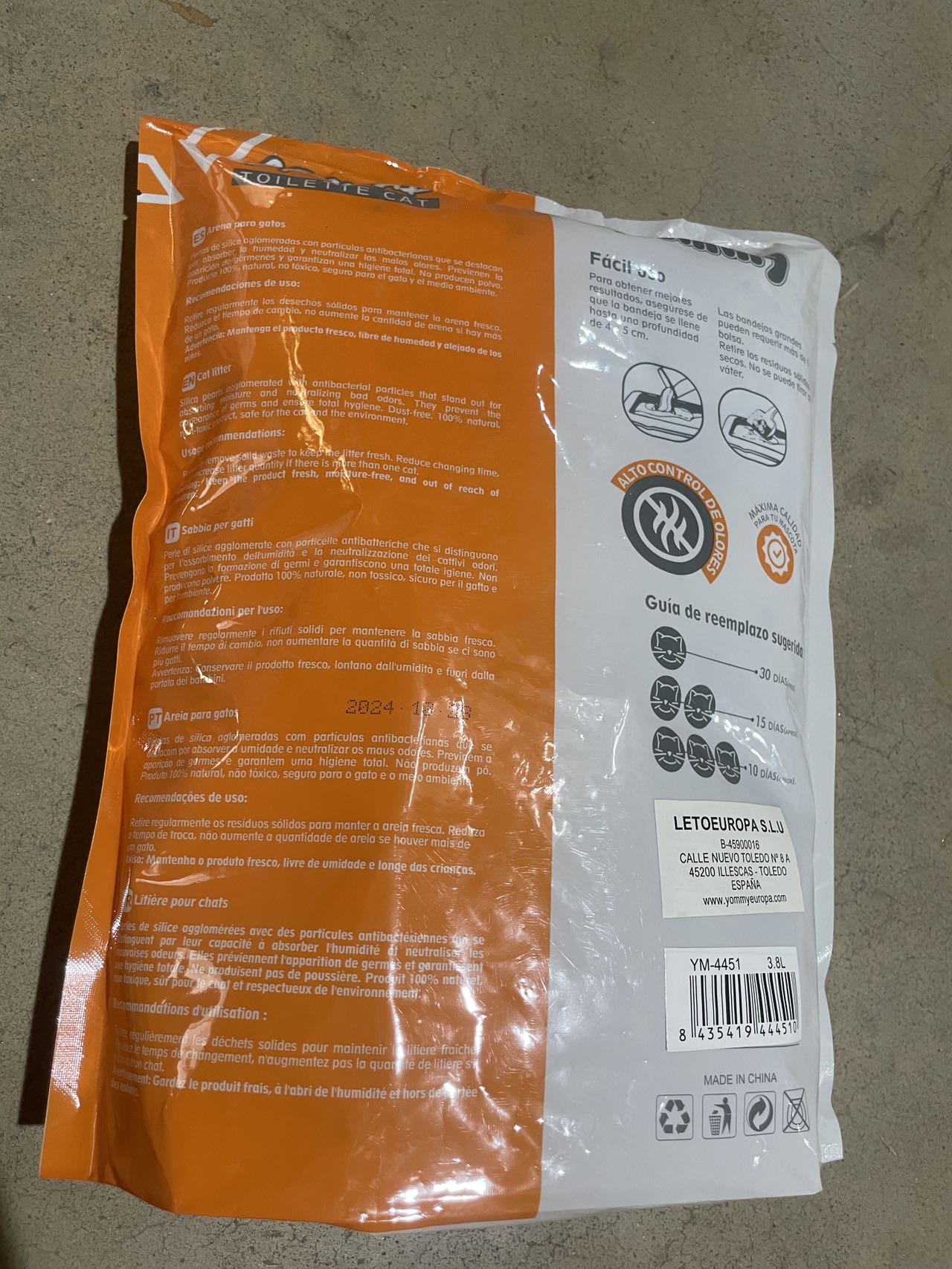 KFX-2192573 Crystal Cat Litter, 3.8L - Premium Absorbent & Odor Control Formula