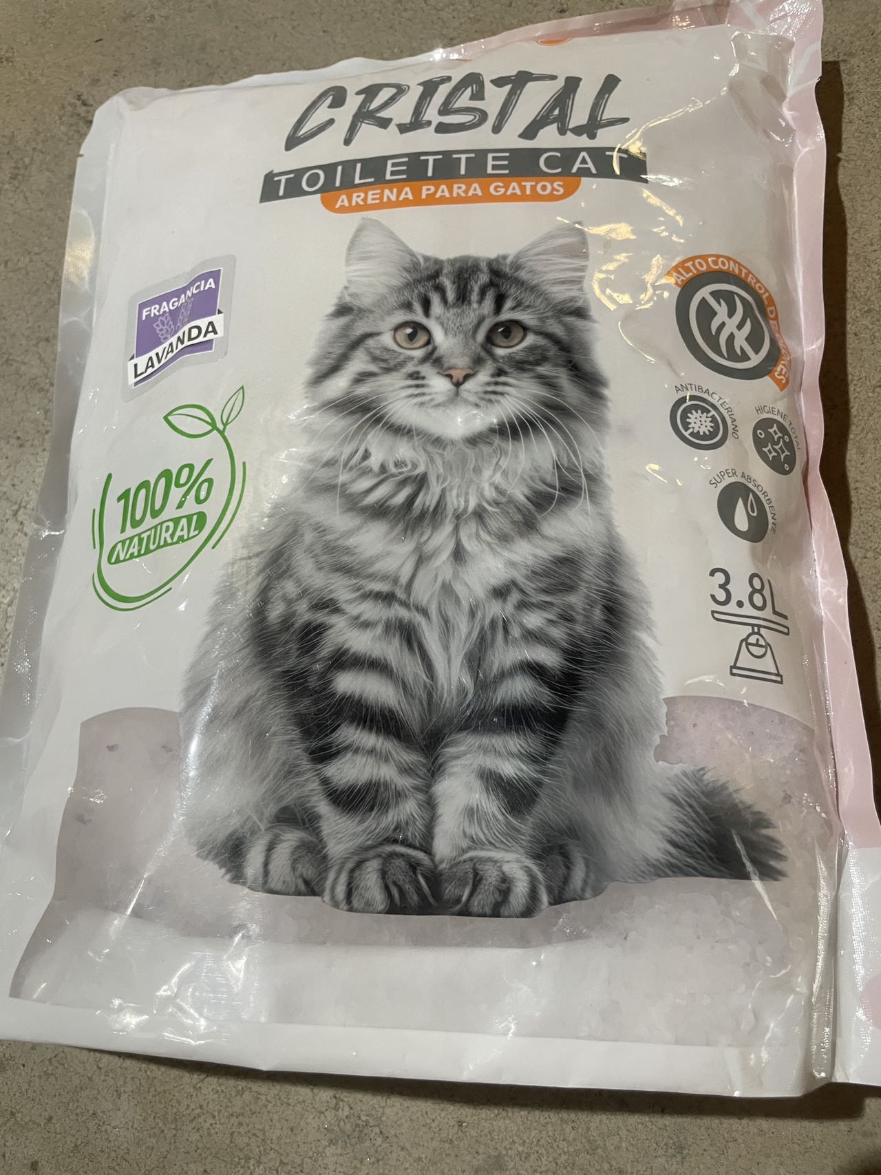 KFX-2192573 Crystal Cat Litter, 3.8L - Premium Absorbent & Odor Control Formula