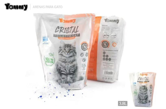 KFX-2192573 Crystal Cat Litter, 3.8L - Premium Absorbent & Odor Control Formula