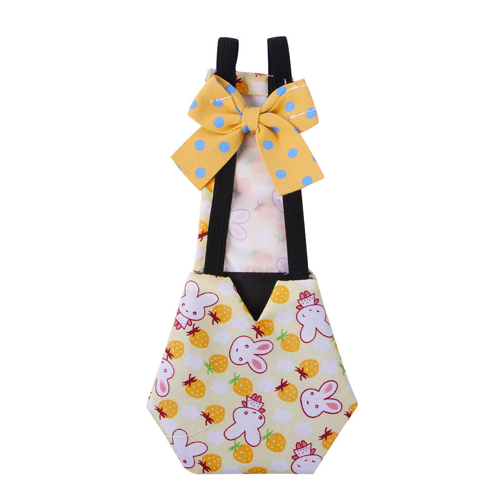 KFX-2193085 Pet Diapers for Chickens, Ducks & Geese - Available in Pink, Purple & Yellow Rabbit Colors